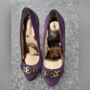 Michael Kors women purple heels size 8M